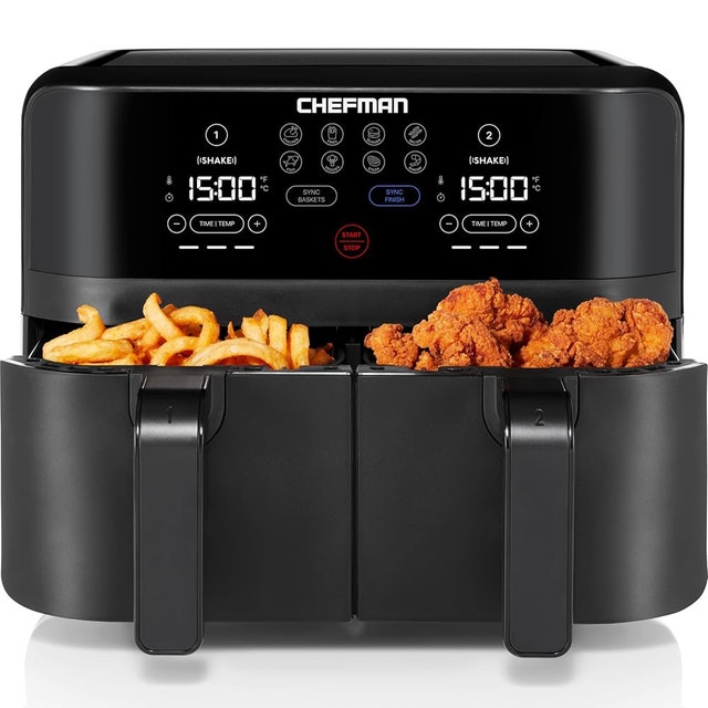 Chefman TurboFry Dual Basket Air Fryer. Like New