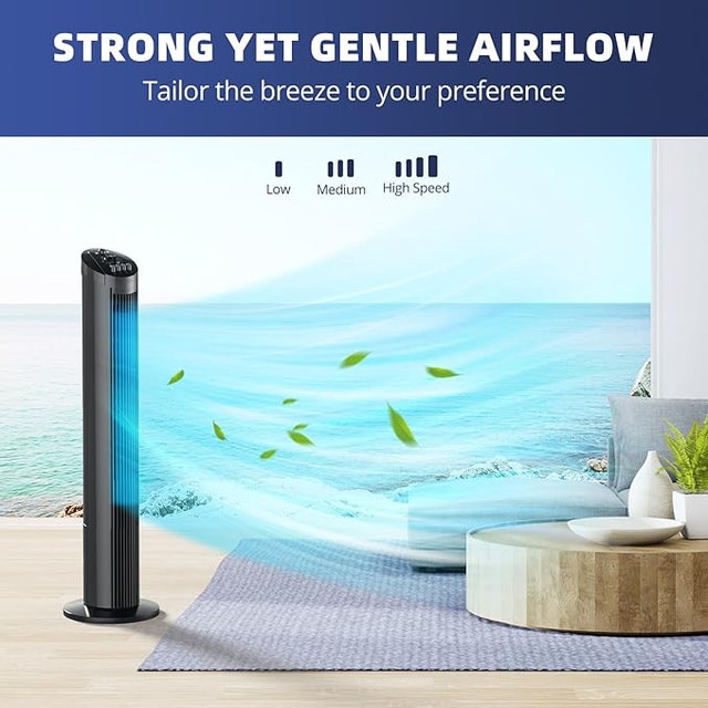 Tower Fans For Bedroom 36" Cooling fans for home