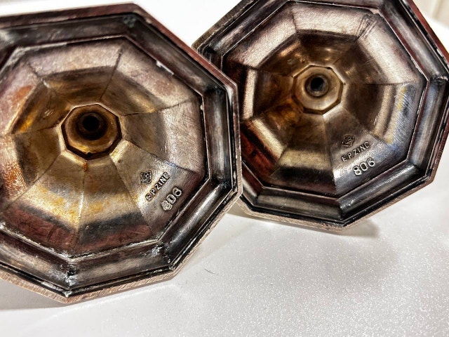 E.P. Zinc Candle Holders set of 2 - photo 4