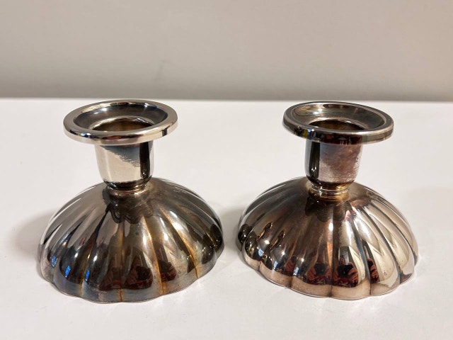 Wm. A. Rogers Candle Holders set of 2