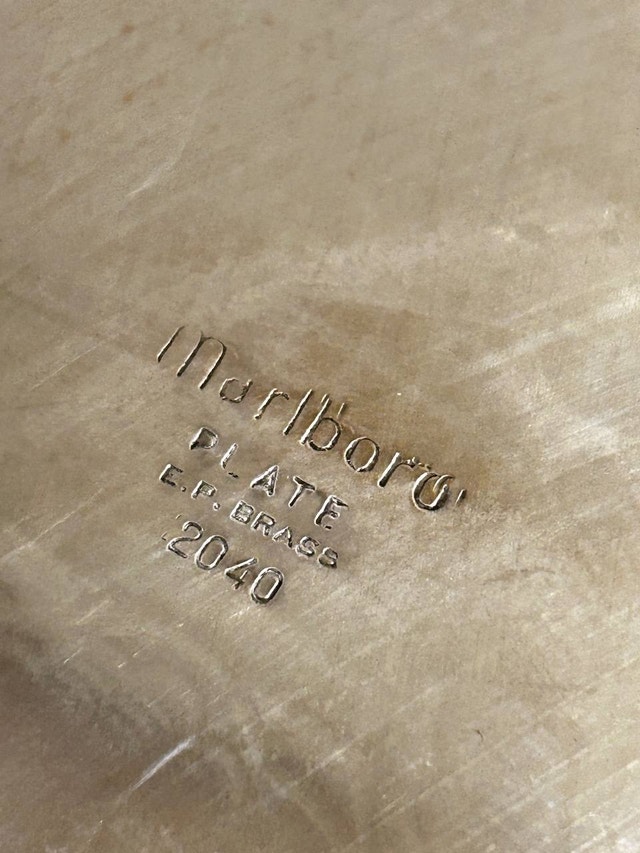 Vintage Marlboro Plate EP Copper 12" Tray #2040 - photo 3