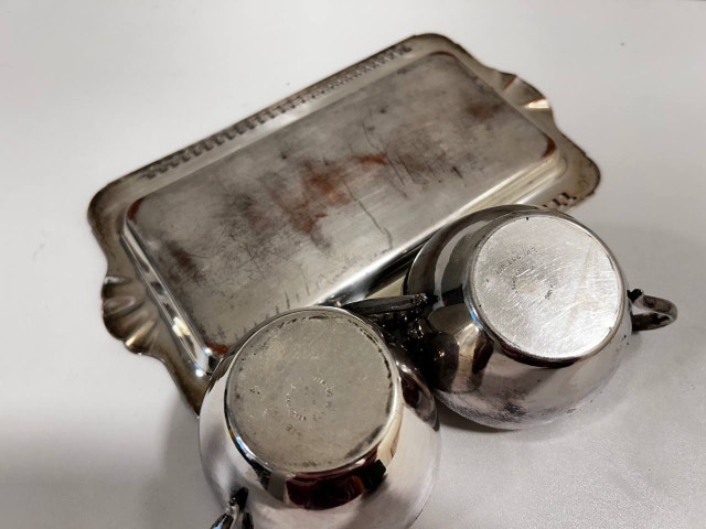 Free Shipping! Viking Plate Creamer Sugar Set - photo 3