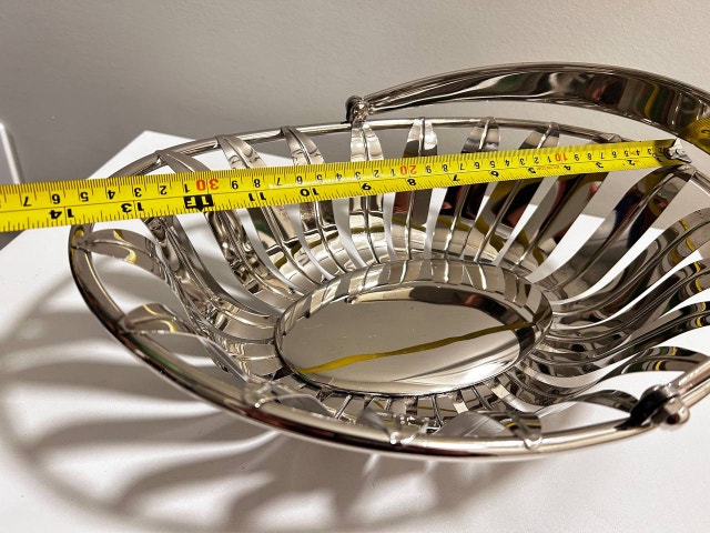 Silver plated on steel Basket - photo 4