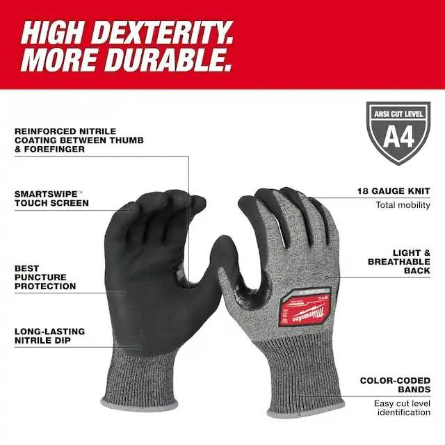 12 Pairs Milwaukee Cut Resistant Gloves – Size Small - photo 3