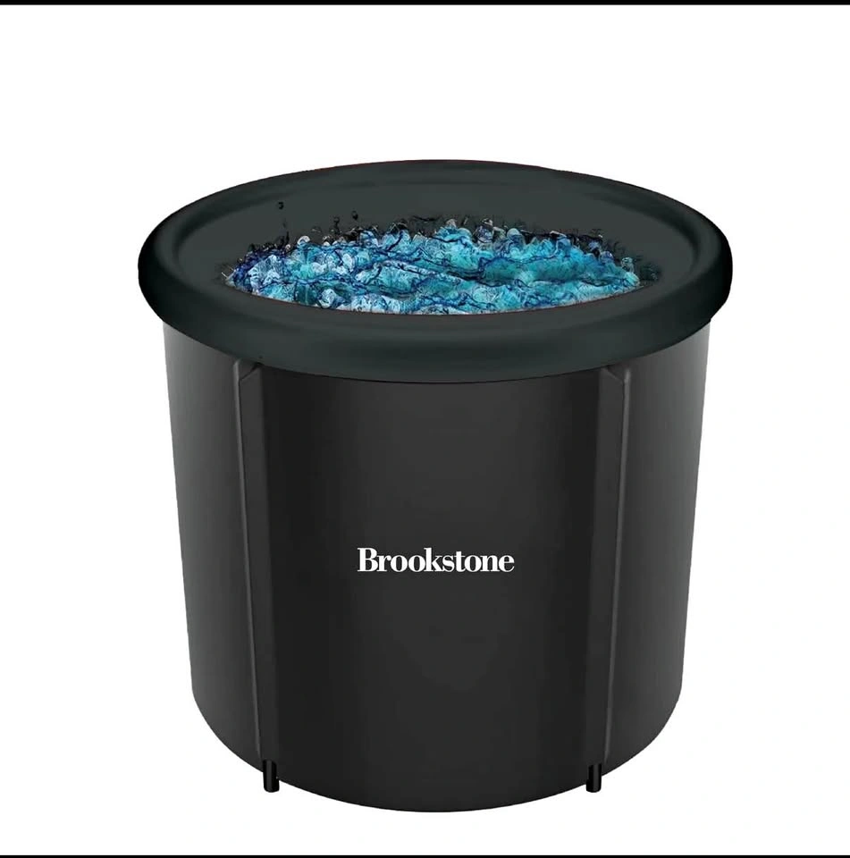 Brookstone Portable Ice Bath Cold Plunge Tub w/ Cover