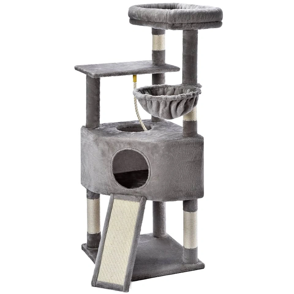 50 inch Cat Condo Tower with Sisal Scratching Board