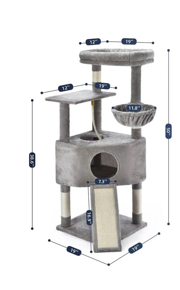 50 inch Cat Condo Tower with Sisal Scratching Board - photo 2