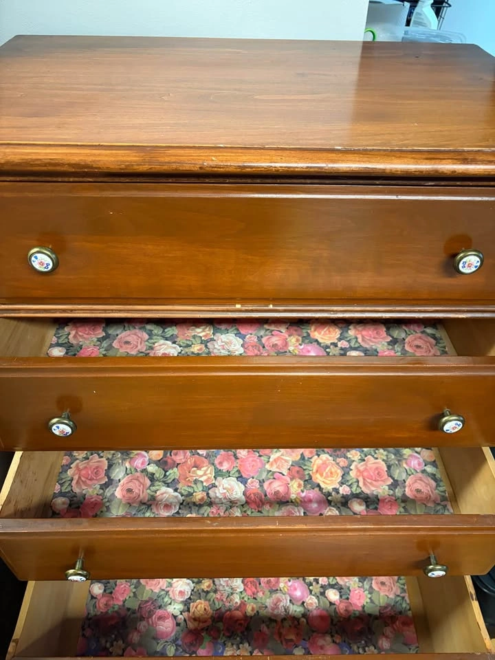 Vintage Middlesex Furniture Co. Solid Wood 5-Drawer Tallboy Dres - photo 2
