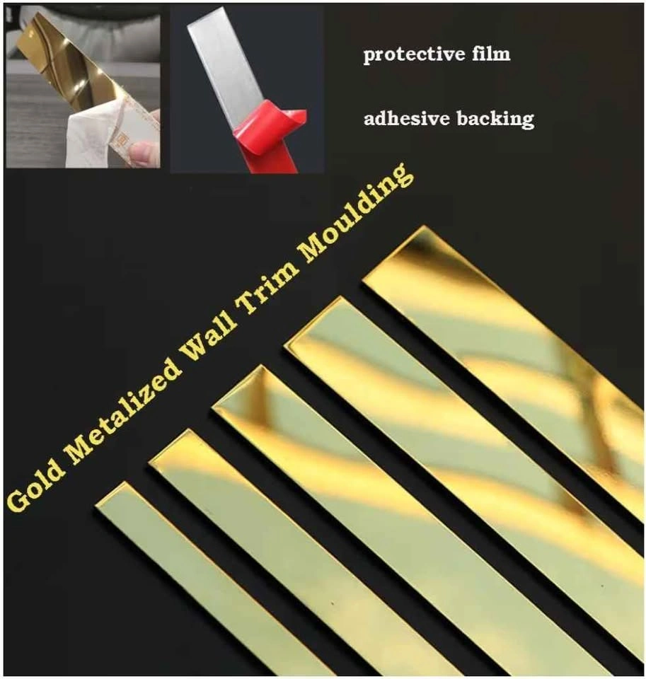 Moving Sale...Gold Metalized Wall Trim Molding - 16FT/5M - photo 4