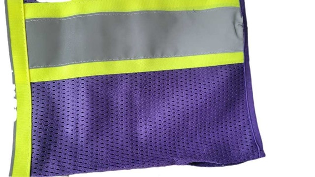 Unisex Work Safety Vest, Size M, Purple - photo 3