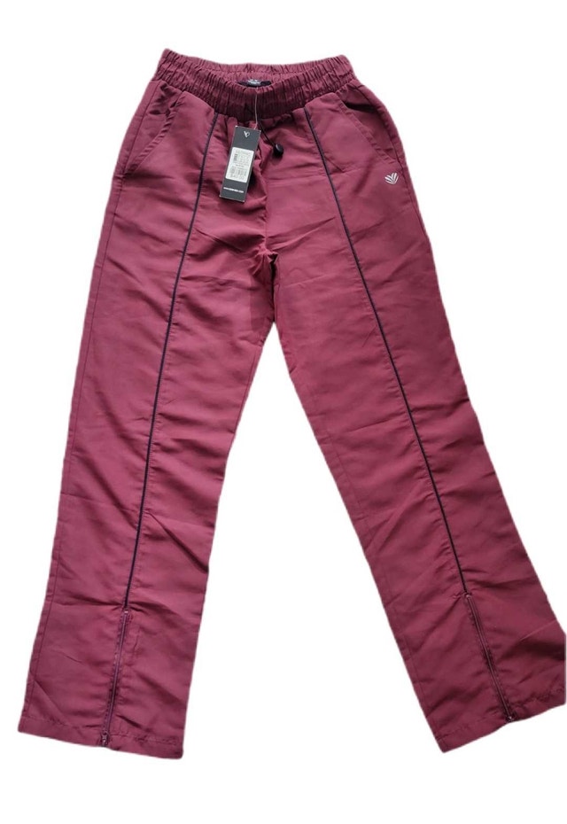 Women's burgundy tracksuit bottoms, size XS - photo 3