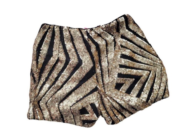 Elegant Sequined Women's Shorts - Size XS - photo 2