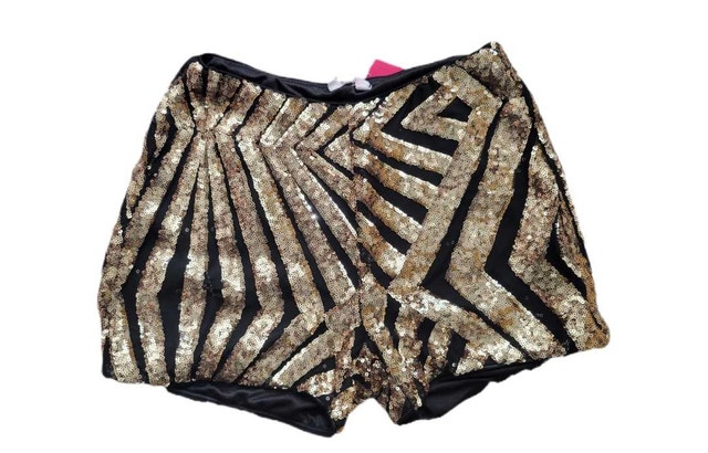 Elegant Sequined Women's Shorts - Size XS - photo 3