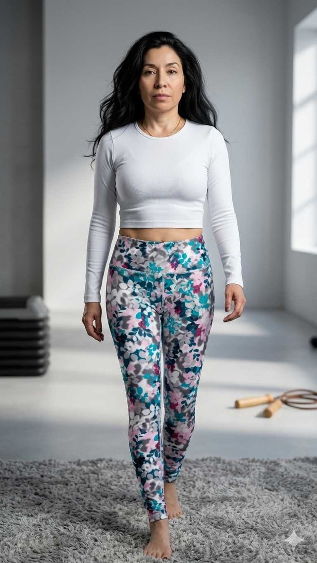 H&M Floral Lycra Leggings - Women's XS - photo 2