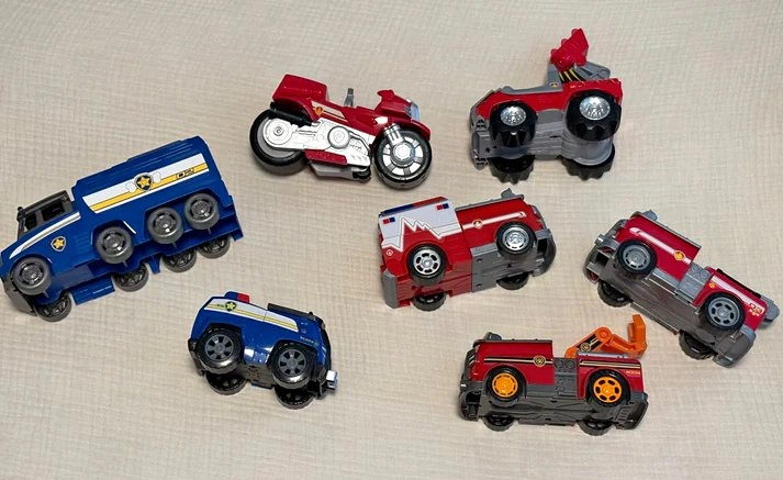 Paw Patrol Chase & Marshall Vehicle Toy Bundle