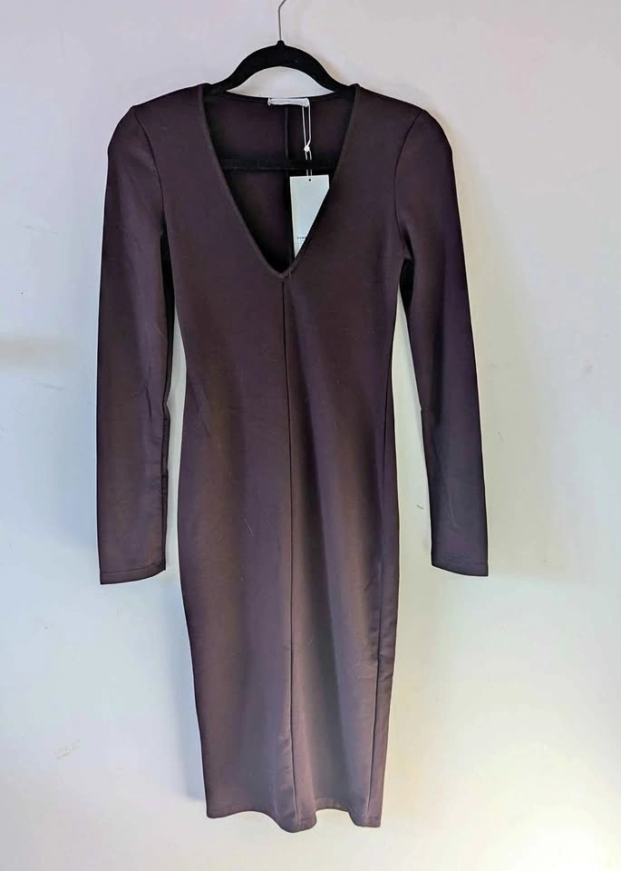 Zara Burgundy Dress, S, New with tags