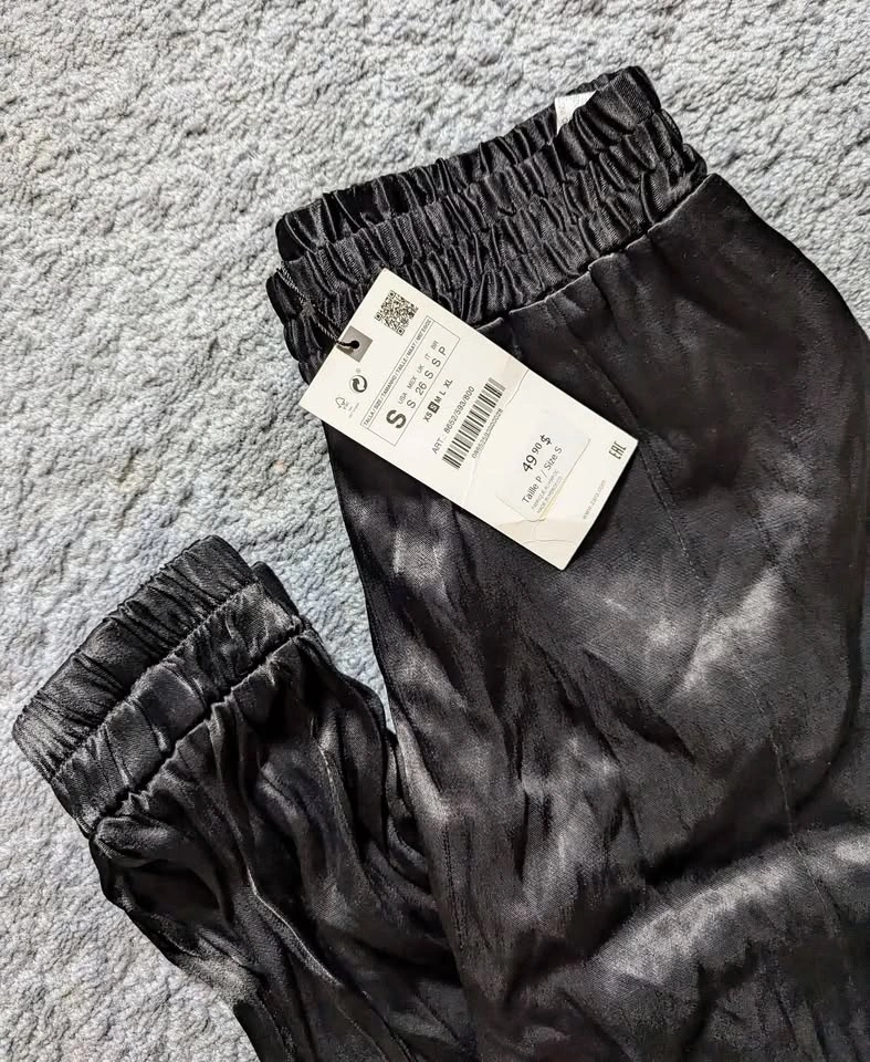 Zara Shiny Drape Pants, S, New w/ Tags - photo 2