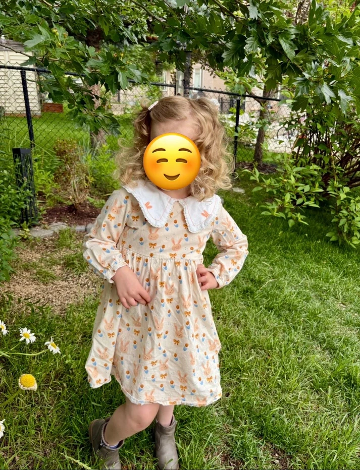 4T Toddler Girls Bunny Dress - photo 3