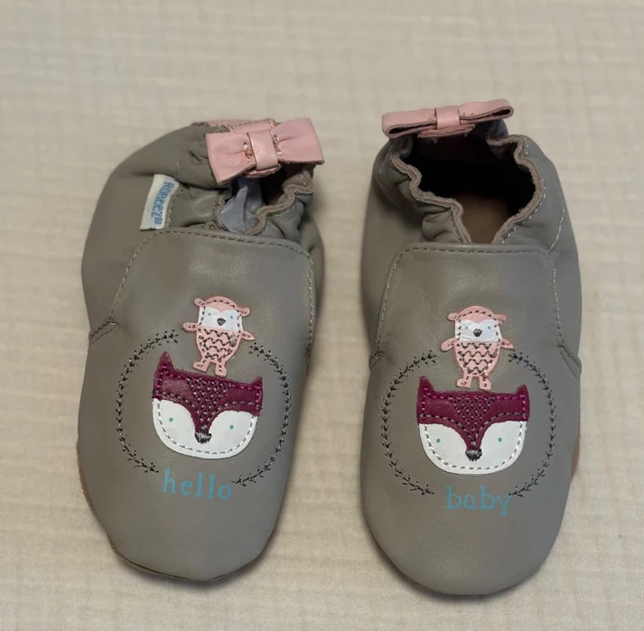 Robeez "Hello Baby" Baby Girl Shoes 18-24 Months - photo 3