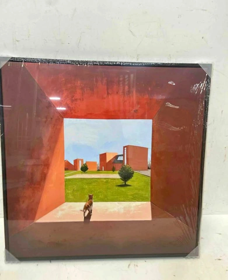 Mxart Framed Mid Century Modern Wall Art 24"X24"