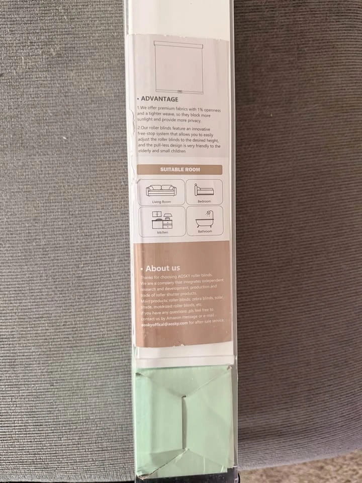 AOSKY Blackout Roller Shades Cordless Blinds - photo 4