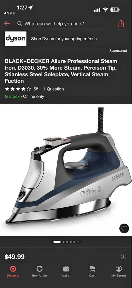 BLACK+DECKER Allure Professional Steam Iron