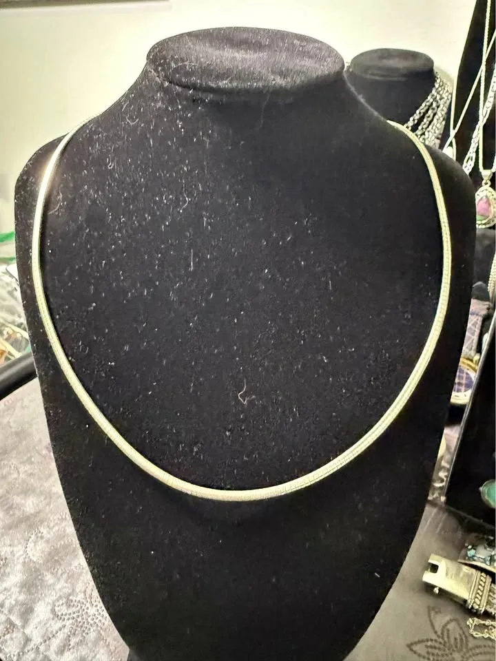 Italian Sterling Silver Snake Chain Necklace
