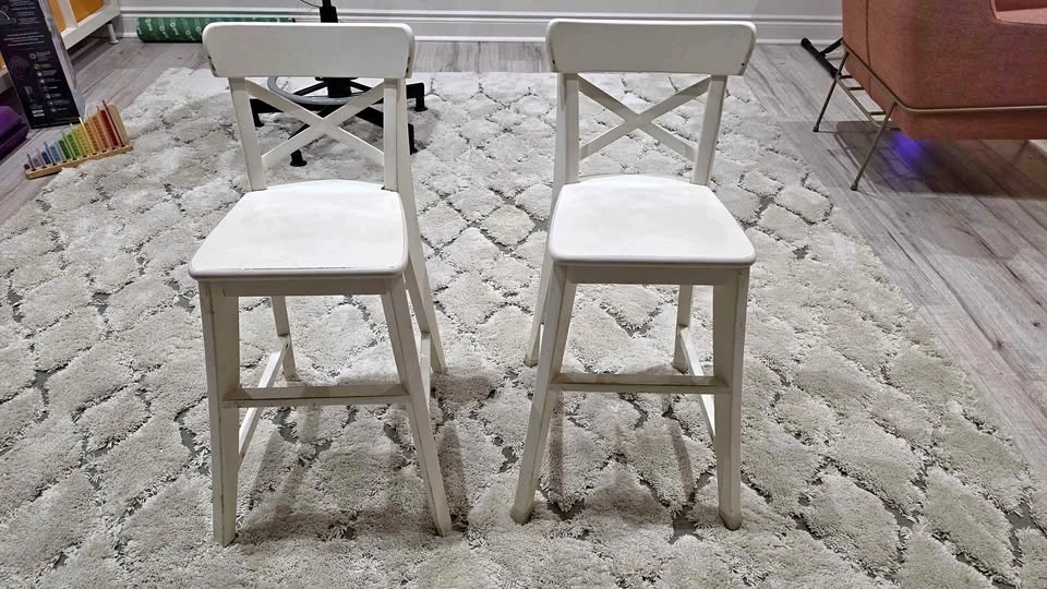 IKEA Ingolf Kids Chairs (Set of 2) – Solid Wood, Great Project o