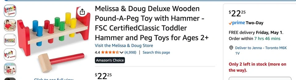 Melissa and Doug Pound A Peg - photo 2