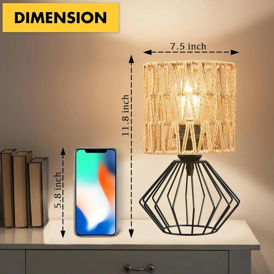 🔥 $30 Quick Sale Set of 2 Rustic Table Lamps - photo 2