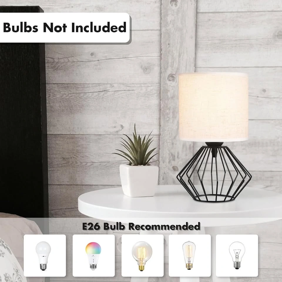 FLASH SALE NEW LAMPS! Set of 2 Modern Black Table Lamps – Minima - photo 3