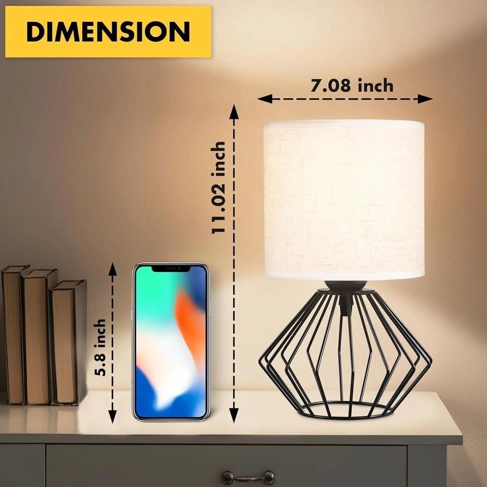 FLASH SALE NEW LAMPS! Set of 2 Modern Black Table Lamps – Minima - photo 4