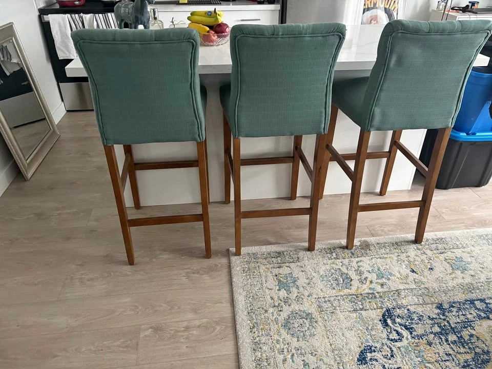 Teal Bar Stools (set of 3)