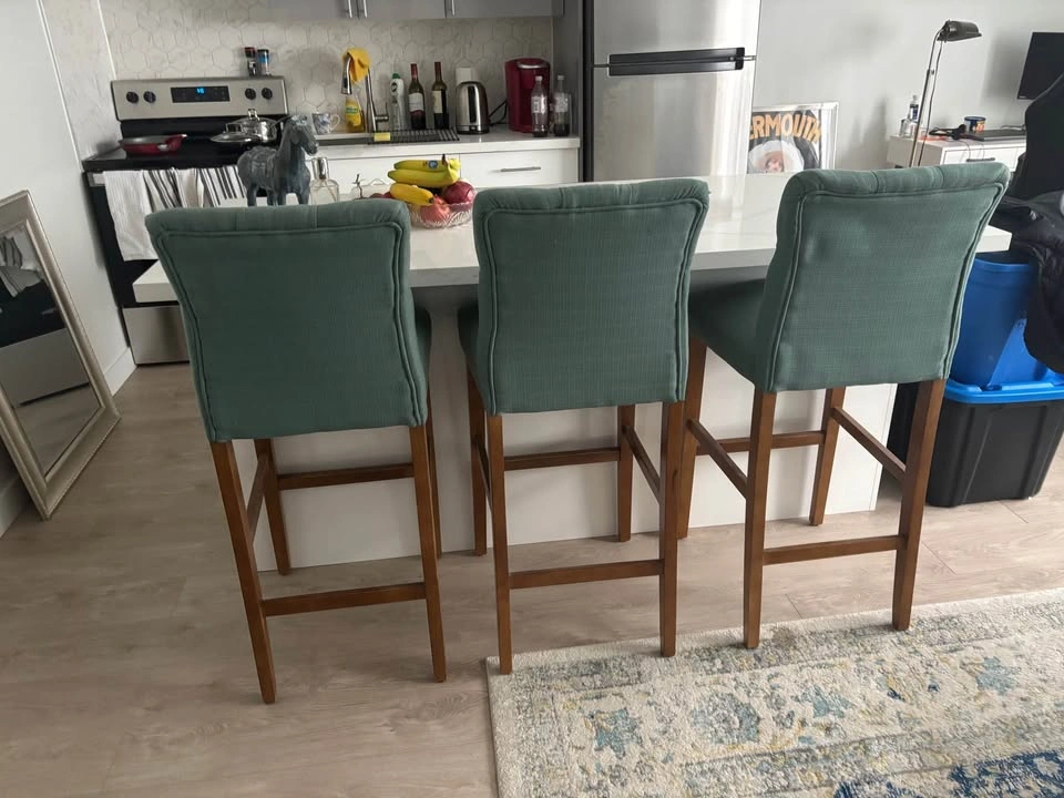 Teal Bar Stools (set of 3) - photo 3