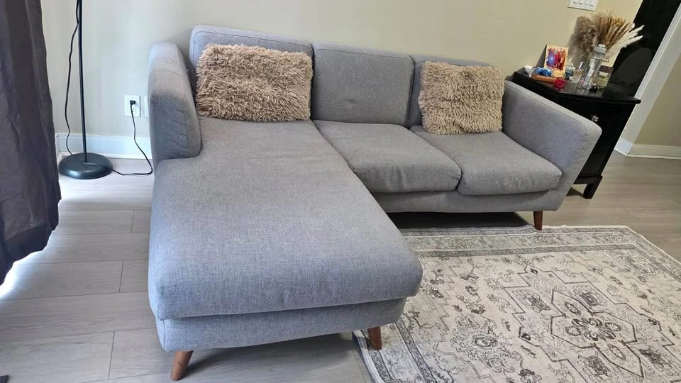 Grey L Shape Sofa