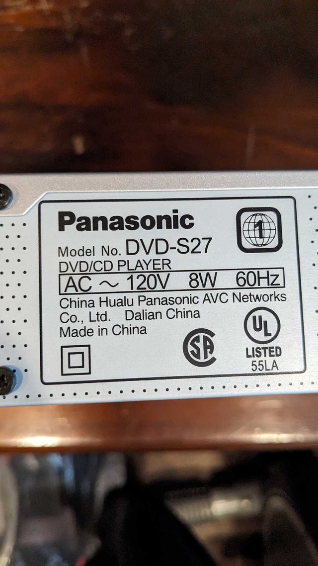 Panasonic DVD-S27 DVD/CD Player - photo 3