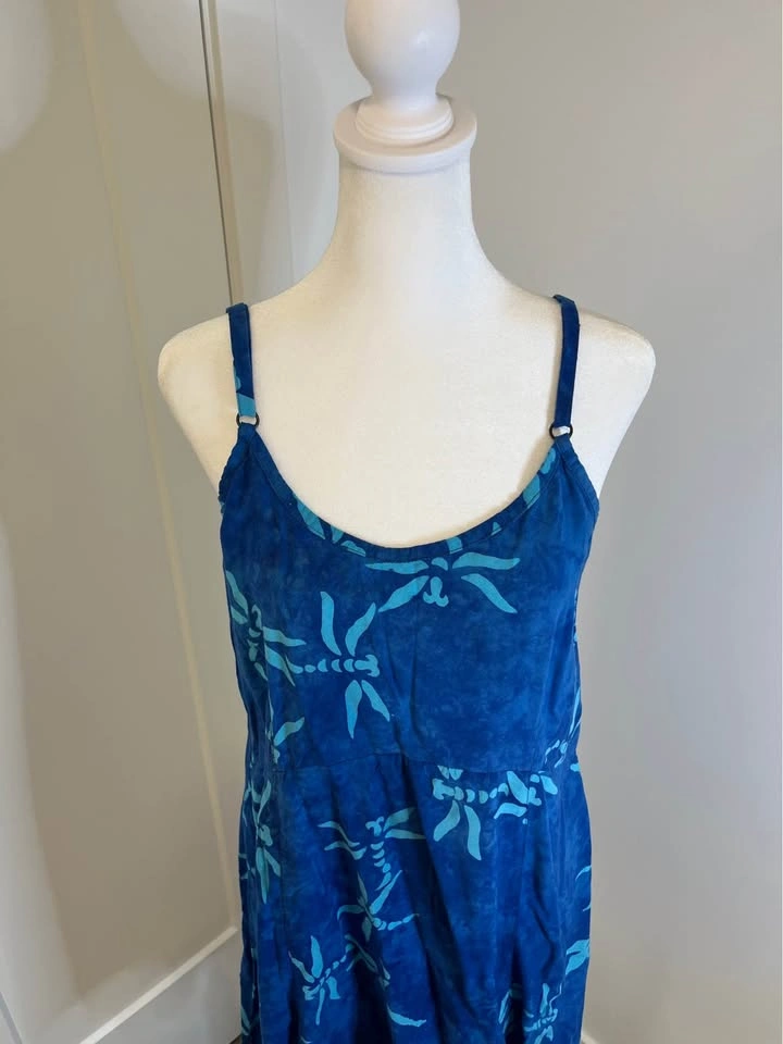 KISMET Tie-Dye Blue Slip Dress - photo 2