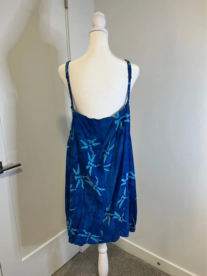 KISMET Tie-Dye Blue Slip Dress - photo 5