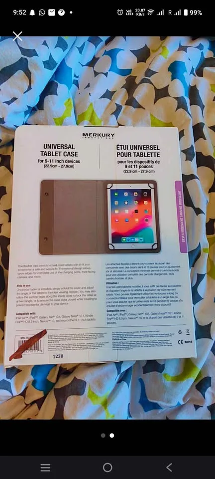 iPad 5 Generation Flip Cover 9-11 pouces Screen image indicator(2)