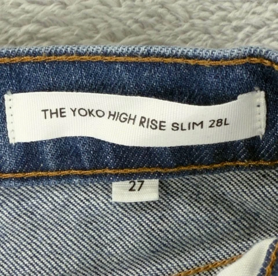 Denim Forum Yoko High Rise Slim Jeans Women's Sz 28x25 - photo 2