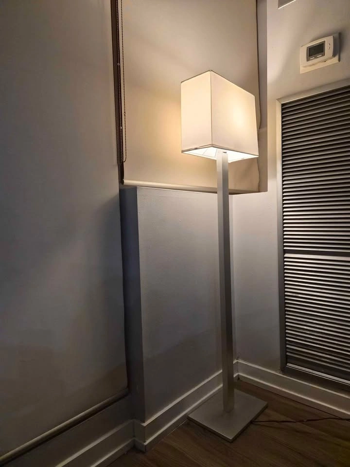 IKEA Nickel-Coated Floor Stand – $25 - photo 2