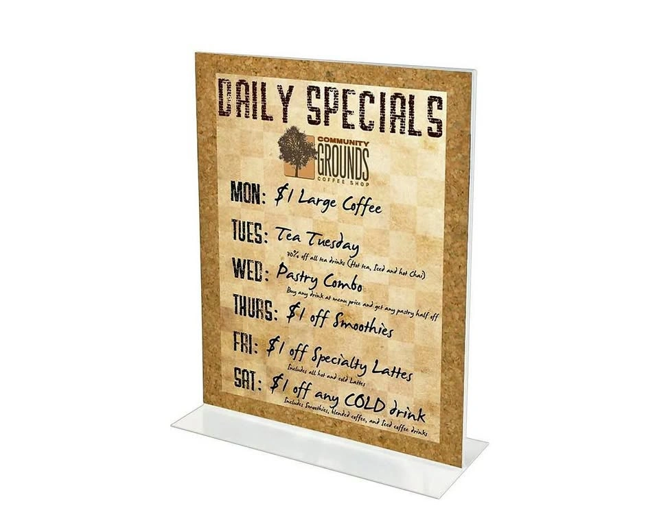 Staples Acrylic Sign Holder