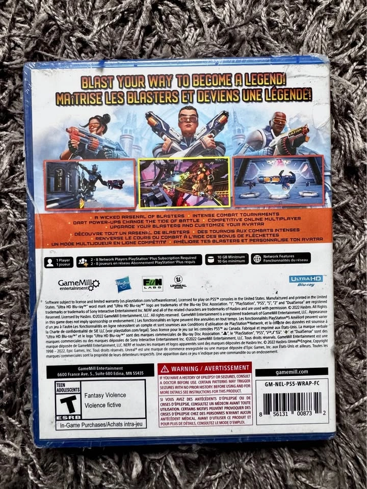 NERF Legends game for ps5 SEALED NEW - photo 2