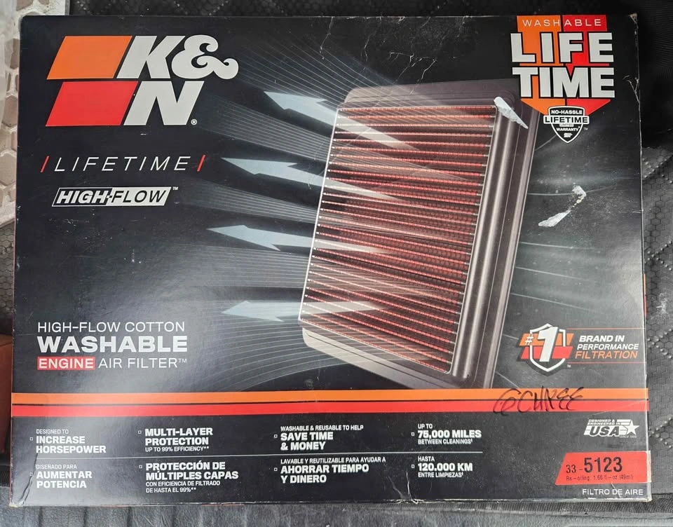 K&N Engine Filter - Washable - Lifetime - 33-5123