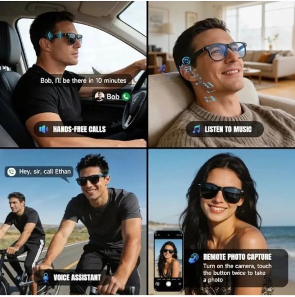 (New) Smart Glasses-Bluetooth Blue Light Glasses - photo 2