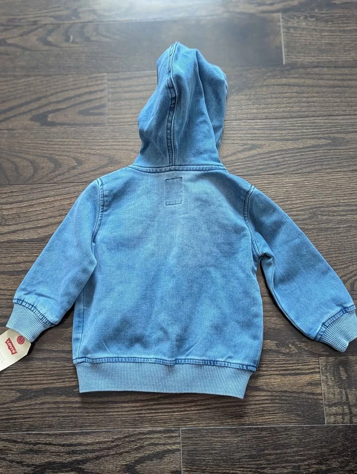 New Levi's Denim Hooded Jacket 12M - photo 2