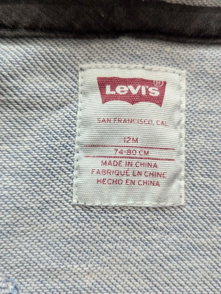 New Levi's Denim Hooded Jacket 12M - photo 4
