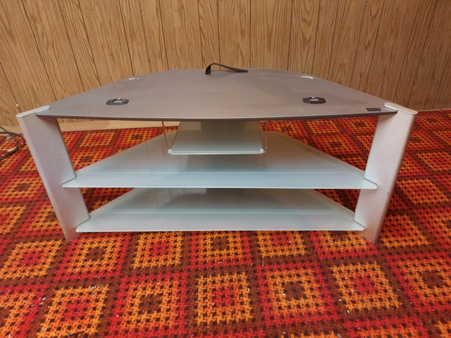 Glass/Metal TV Stands - 2 Sizes - $50 Each