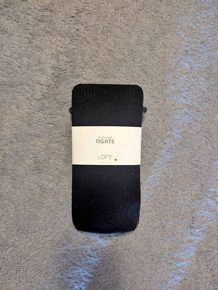 Loft Textured Tights, M, New in Box