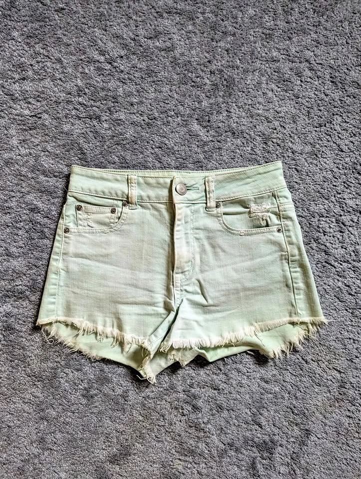 AE mint shorts, 0/XS